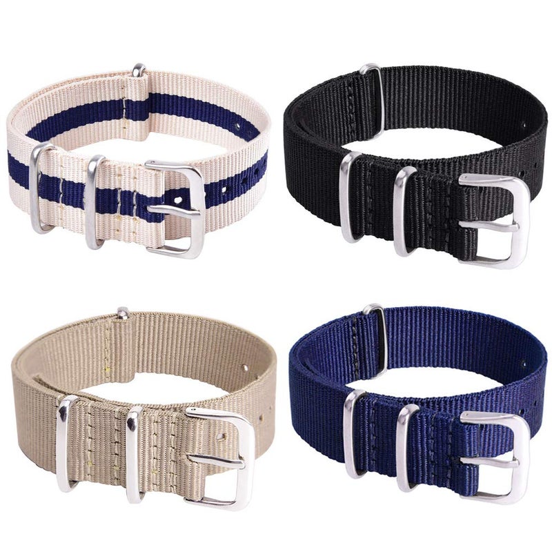 Ritche Christmas Gift 22mm Military Ballistic Nylon Straps Nylon Watch Bands Compatible with Seiko Watch for Men Women, White Elephant Gifts, Stocking Stuffers for Men - Image 3